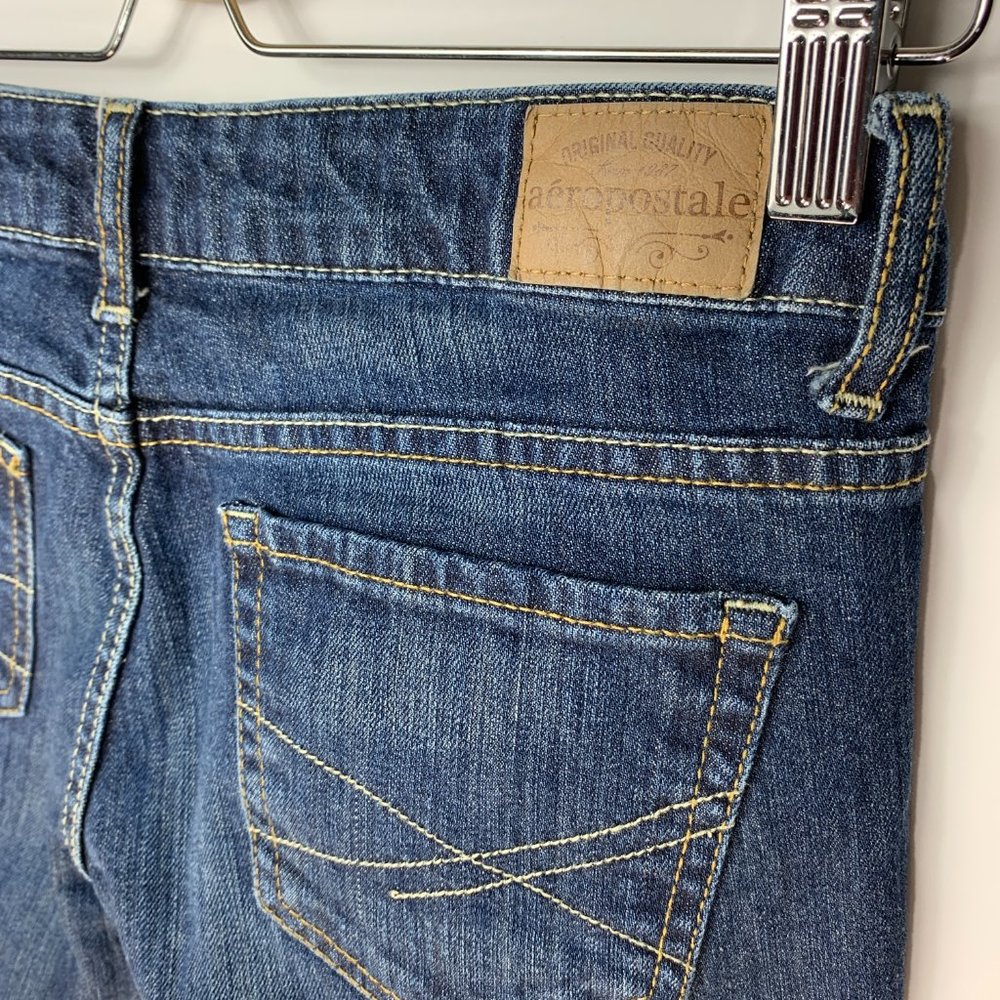 3/$25 Aeropostale Bayla Dark Skinny Jeans Size 3/4